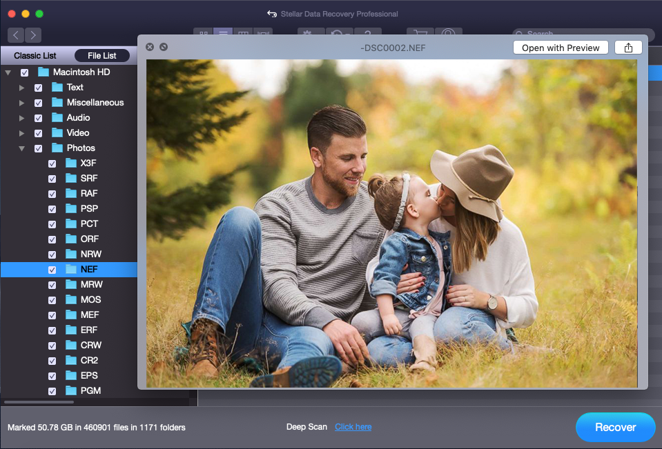Check your desire photos on software interface